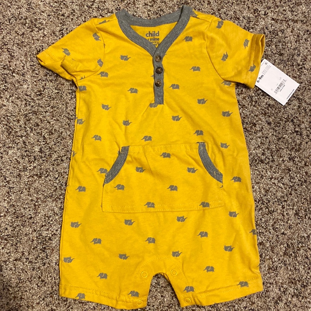 🧡 2/$15🧡 NWT! Child Of Mine Made by Carter’s Baby Romper 💛🐘💛